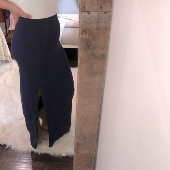 Boston Proper maxi skirt navy blue size small - Picture 1 of 6